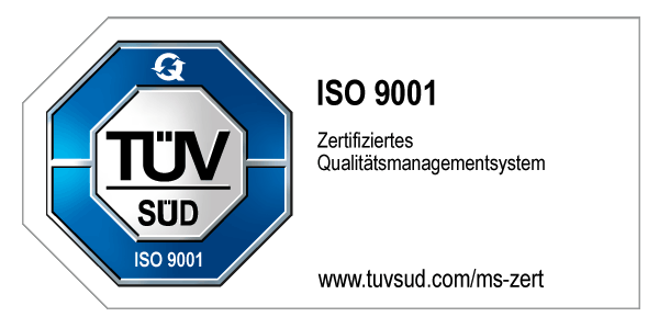 DIN ISO 9001 Certificate valid until 2013